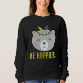 Be Happy Bear スウェットシャツ (正面)