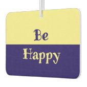 Be Happy Car Air Freshener (イエロー&ネイビーブルー) カーエアーフレッシュナー (左)