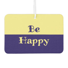 Be Happy Car Air Freshener （イエロー&ネイビーブルー） カーエアーフレッシュナー