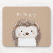 Be Happy Hedgehog マウスパッド (正面)