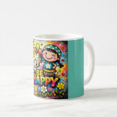 Be Happy Mug コーヒーマグカップ (正面右)
