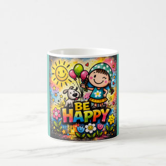 Be Happy Mug コーヒーマグカップ
