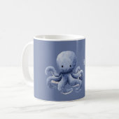 Be Happy Octopus コーヒーマグカップ (正面左)