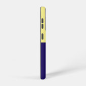 Be Happy Phone Case （バターイエロー&ネイビーブルー） Samsung Galaxyケース (右側面)