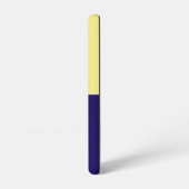 Be Happy Phone Case （バターイエロー&ネイビーブルー） Samsung Galaxyケース (左側面)