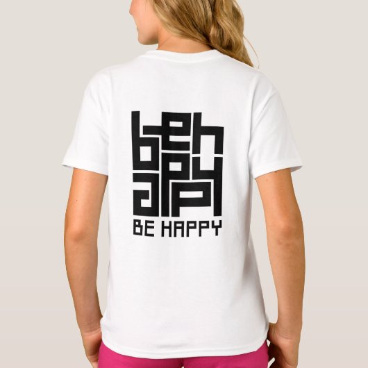 Be happy tシャツ (裏面)