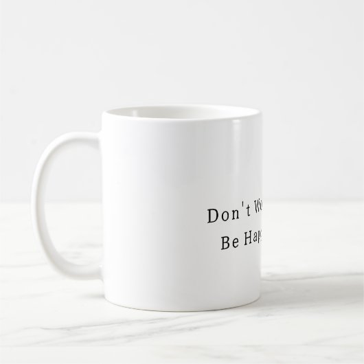 Be Happy Teapot コーヒーマグカップ (左)