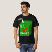 Be Happy With Apple Design T-shirts By Will Power Tシャツ (正面フル)