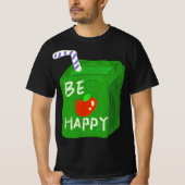 Be Happy With Apple Design T-shirts By Will Power Tシャツ (正面)