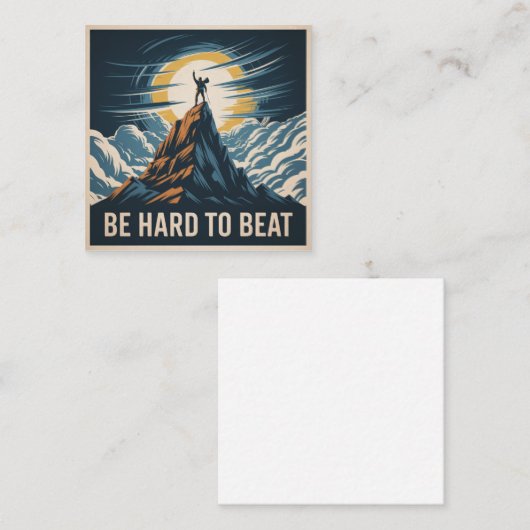 Be Hard To Beat スクエア名刺 (正面/裏面)