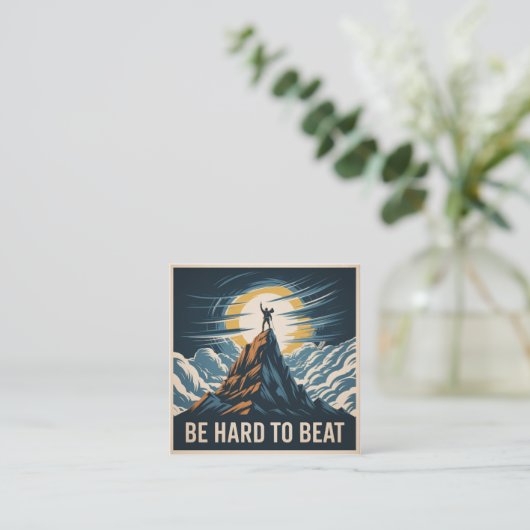 Be Hard To Beat スクエア名刺 (スタンド正面)