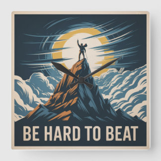 Be Hard To Beat スクエア壁時計