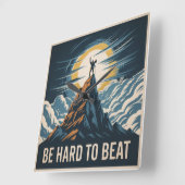 Be Hard To Beat スクエア壁時計 (傾斜)