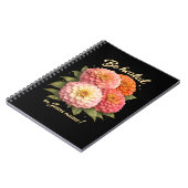 Be Healed in Jesus Name Christian Zinnia Floral ノートブック (左側)
