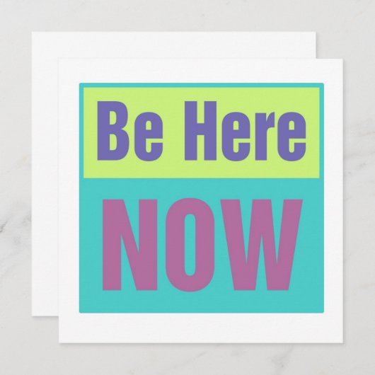 Be Here Now招待状 招待状 (正面/裏面)