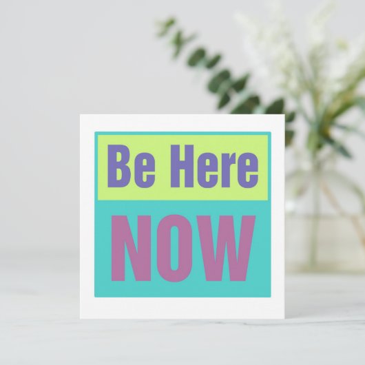Be Here Now招待状 招待状 (スタンド正面)