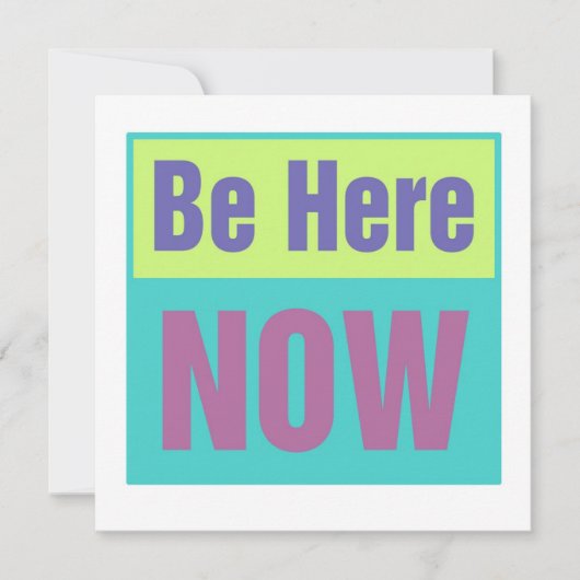 Be Here Now招待状 招待状 (正面)