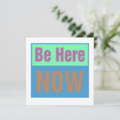 Be Here NOW招待状 招待状 (スタンド正面)
