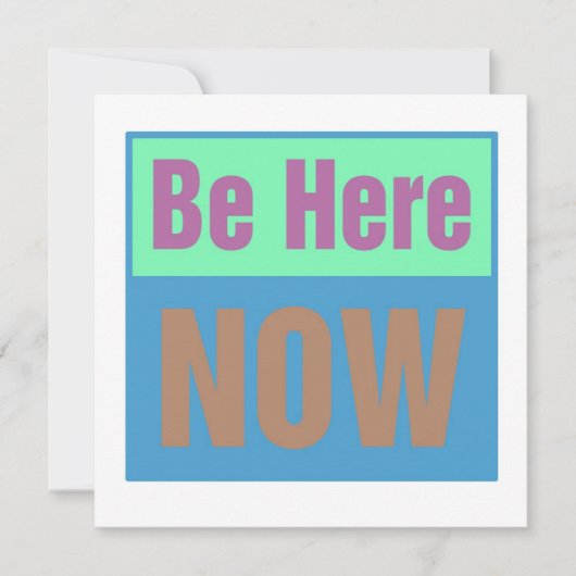 Be Here NOW招待状 招待状 (正面)