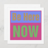 Be Here Now招待状 招待状 (正面/裏面)