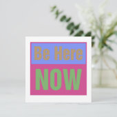 Be Here Now招待状 招待状 (スタンド正面)