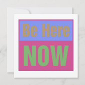 Be Here Now招待状 招待状 (正面)