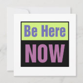 Be Here NOW招待状 招待状 (正面)