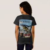 BE HERO FACE THE DANGER Tシャツ (裏面フル)