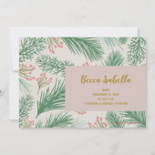 Be Holidayメリー Photo Birth Announcements シーズンカード (裏面)