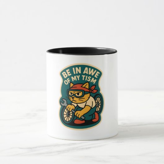 be in awe of my tism マグカップ (中央)