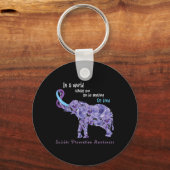 Be Kindセミコロン自殺防止認識度We キーホルダー (正面)