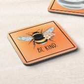 Be Kindハニービークリップアート–57650 コースター (左側)