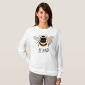 Be Kindハニービークリップアート–57650 Tシャツ (正面フル)