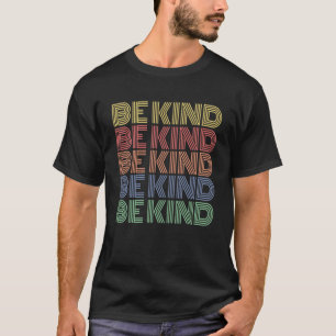 Be Kindレトログラフィック印刷カジュアル先生T型 Tシャツ