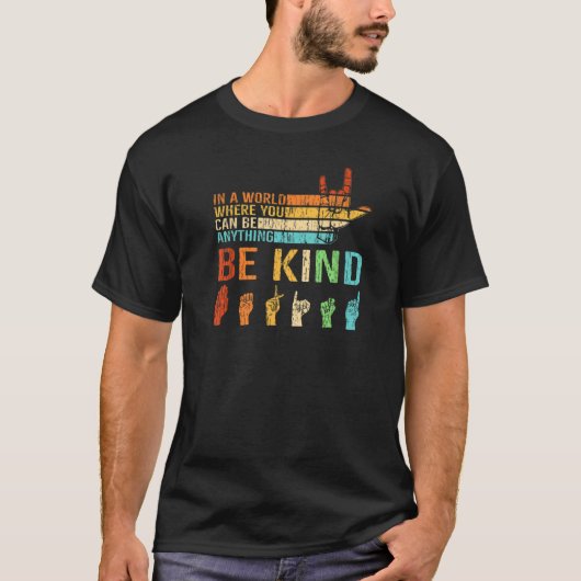 Be Kindレトロヴィンテージ Tシャツ (正面)