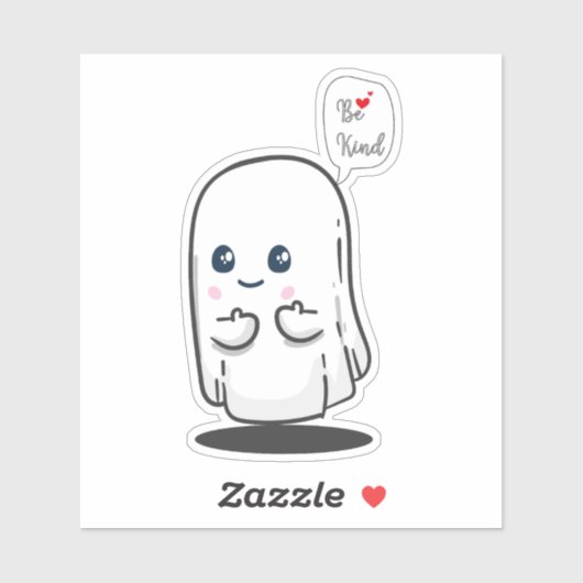 Be Kind幽霊、幽霊クリップアートステッカー シール (シート)