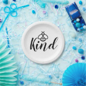 Be Kind – かわいいハニービーデザイン ペーパープレート (パーティー)