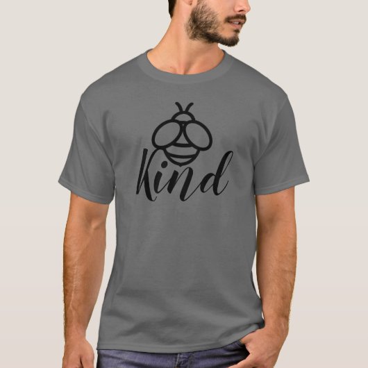 Be Kind – かわいいハニービーデザイン Tシャツ (正面)