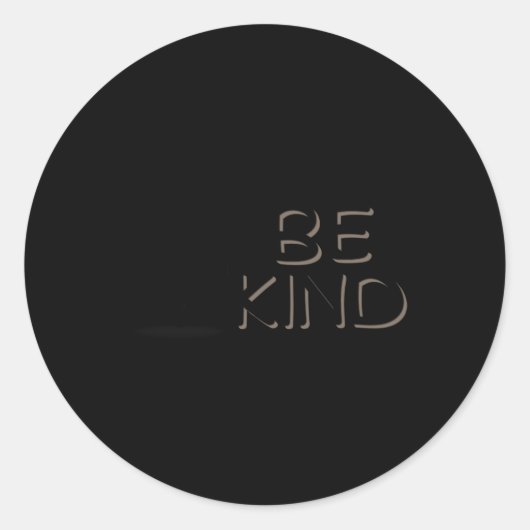 Be Kind -アンチいじめ認識度シール ラウンドシール (正面)