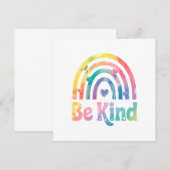 Be Kind カラフル Rainbow感動的 - 前向き (正面/裏面)