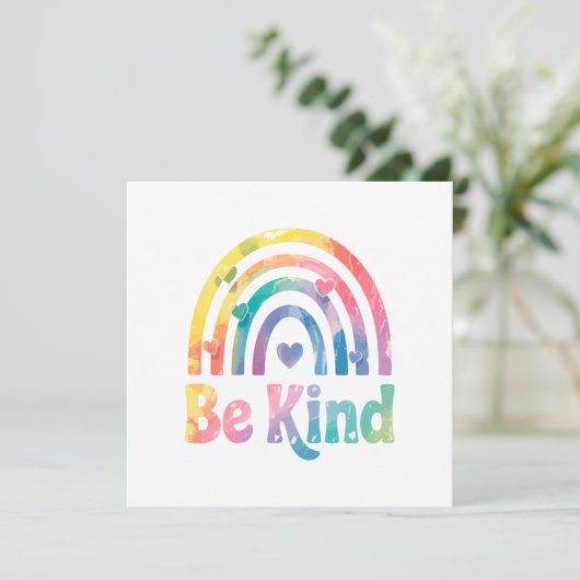 Be Kind カラフル Rainbow感動的 - 前向き (スタンド正面)