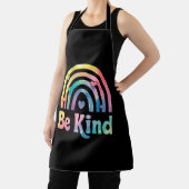 Be Kind カラフル Rainbow感動的 - 前向き エプロン (インサイチュ)