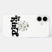 Be Kind – シンプルな黒太字のタイポグラフィフラワー Case-Mate iPhoneケース (裏面 (横))
