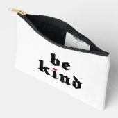 Be Kind -シンプル前向きメッセージ アクセサリーポーチ (見開き)