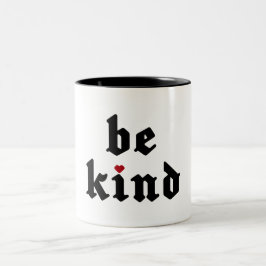 Be Kind -シンプル前向きメッセージ ツートーンマグカップ