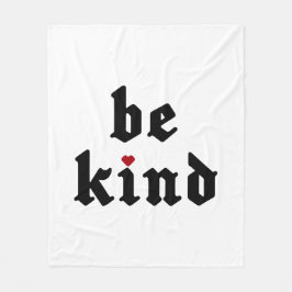 Be Kind -シンプル前向きメッセージ フリースブランケット