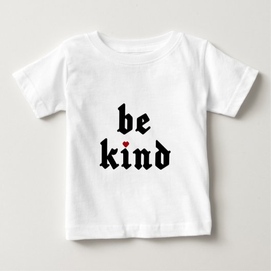 Be Kind -シンプル前向きメッセージ ベビーTシャツ (正面)
