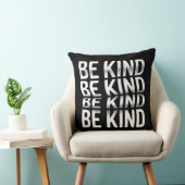 Be Kind スロー枕 – ポジティブな肯定 クッション (椅子)