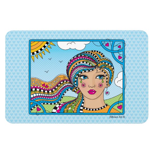 Be Kind_フレキシブル磁石6" x 4" マグネット (横)