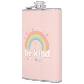 Be Kind – レインボーパステルポジティブ フラスク (左)
